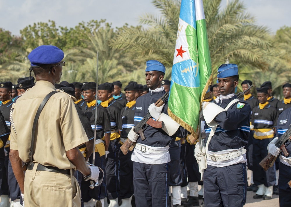 Somalia Police Force graduation in Djibouti