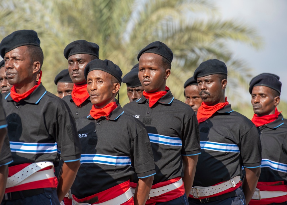 Somalia Police Force graduation in Djibouti