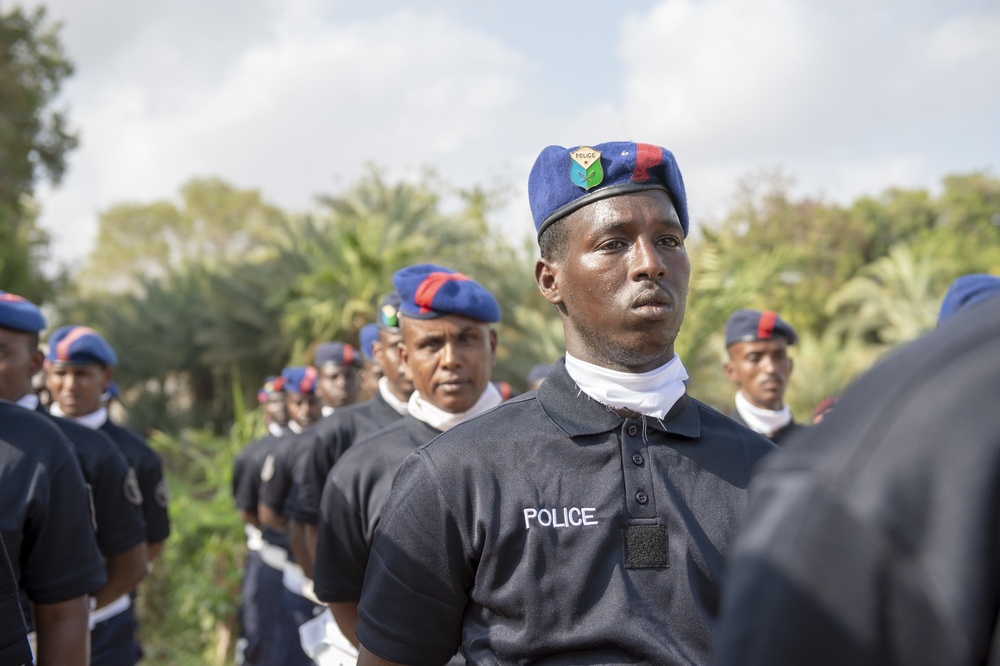 Somalia Police Force graduation in Djibouti