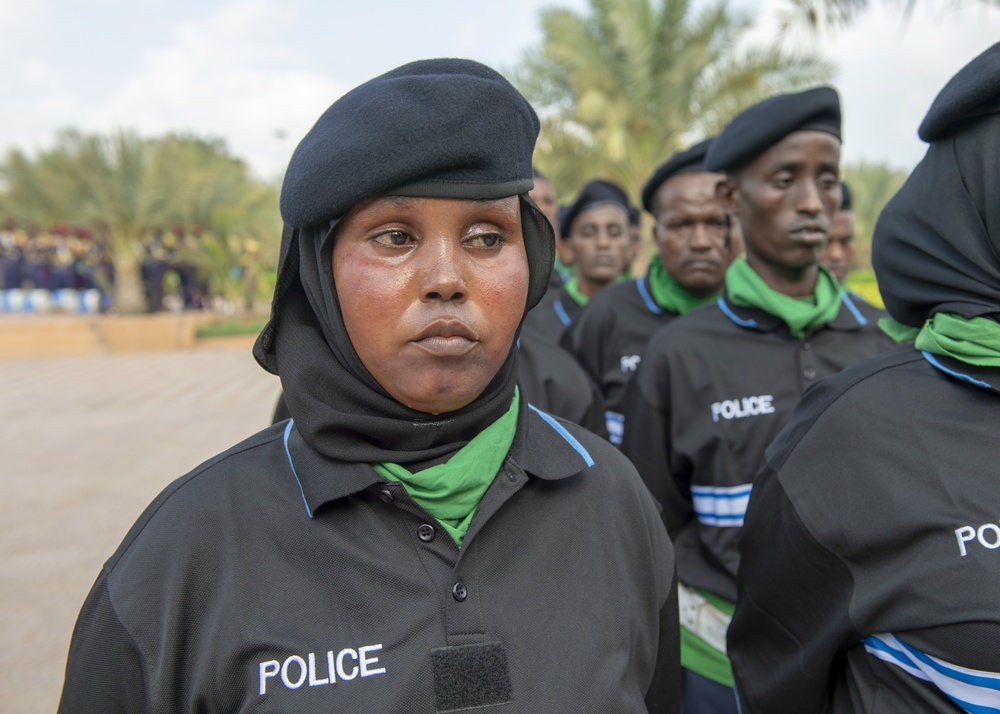 Somalia Police Force graduation in Djibouti