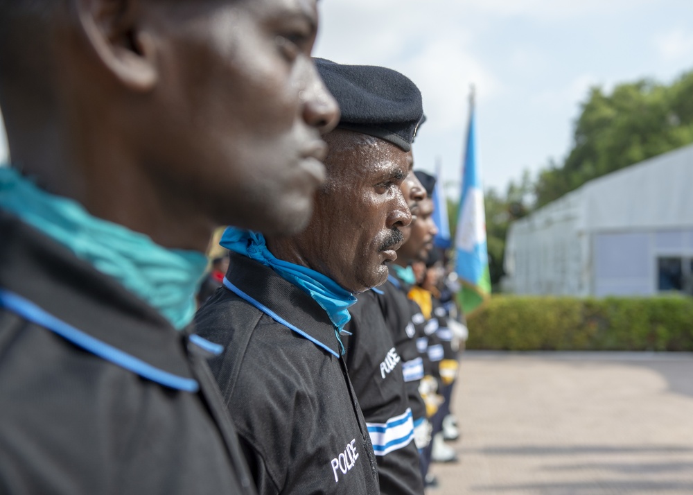 Somalia Police Force graduation in Djibouti