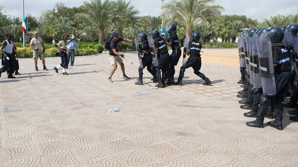 Somalia Police Force graduation in Djibouti