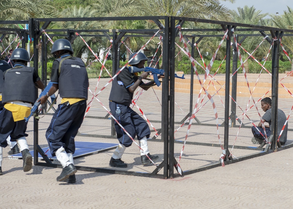 Somalia Police Force graduation in Djibouti