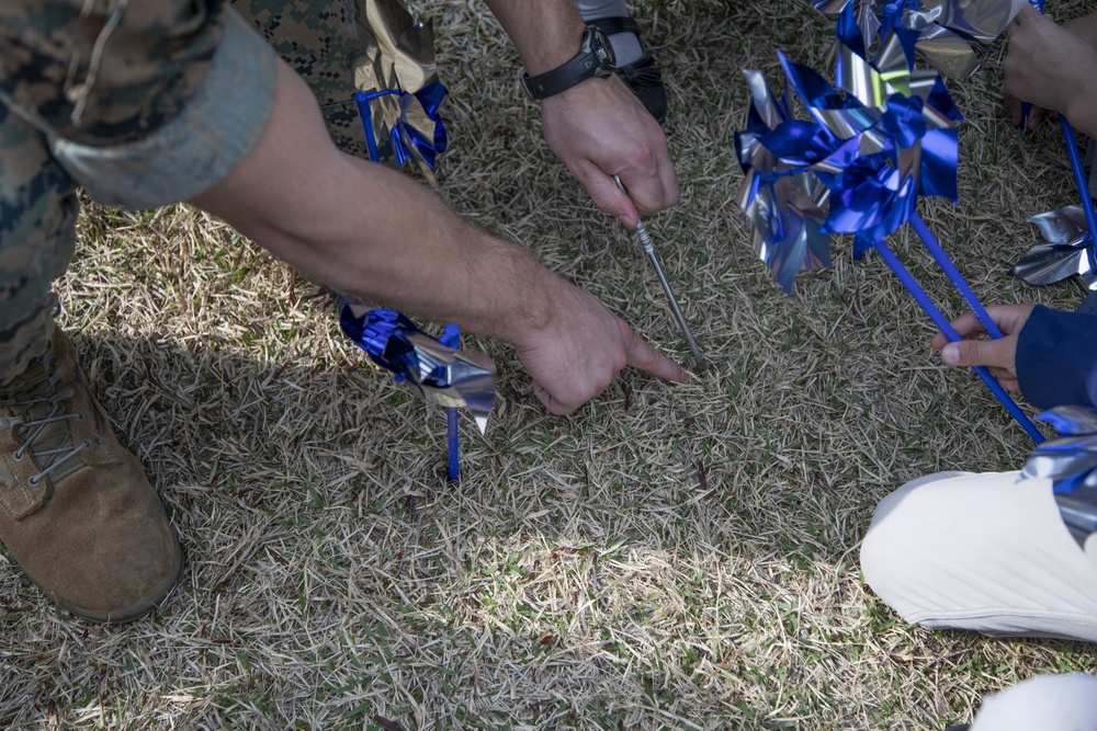 Planting pinwheels, growing prevention