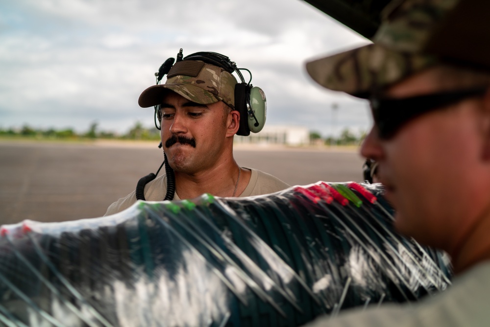 U.S. Military Delivers Humanitarian Relief Supplies In Mozambique