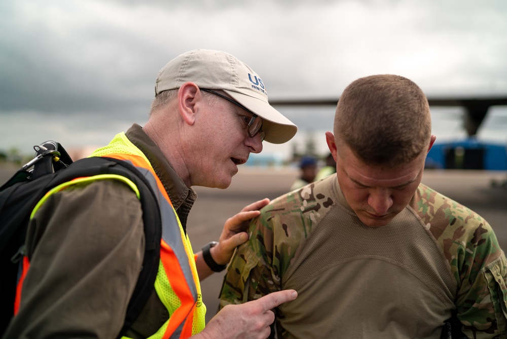 U.S. Military Delivers Humanitarian Relief Supplies In Mozambique