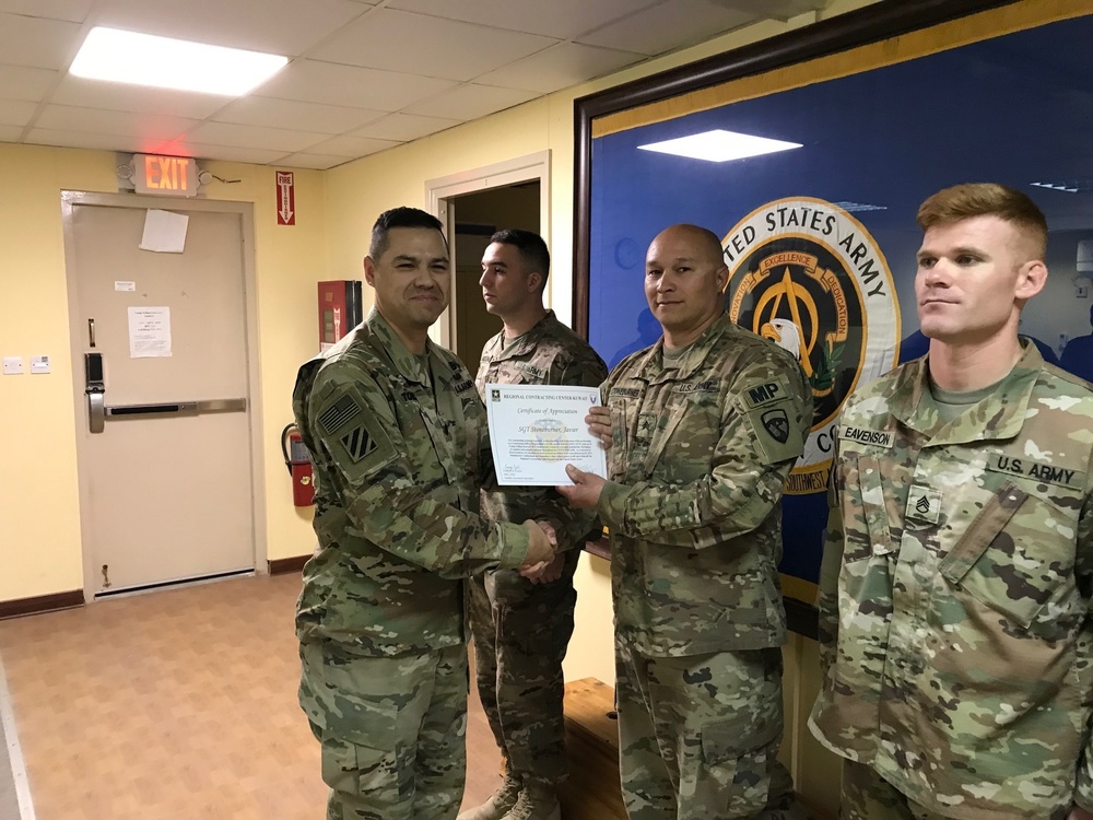 Command Coin &amp; Certificate of Appreciation