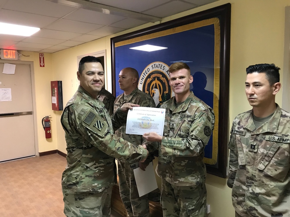 Command Coin &amp; Certificate of Appreciation