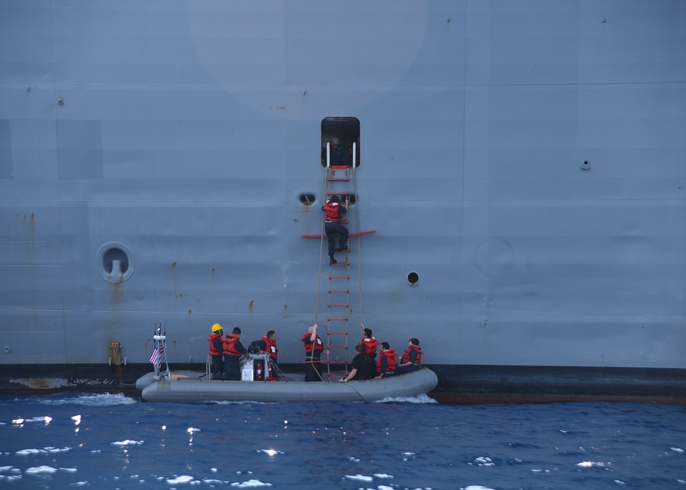 USS Blue Ridge (LCC 19) Conducts Small Boat Operations