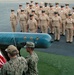 Morning Colors at CRS-11 on Navy Chiefs Birthday