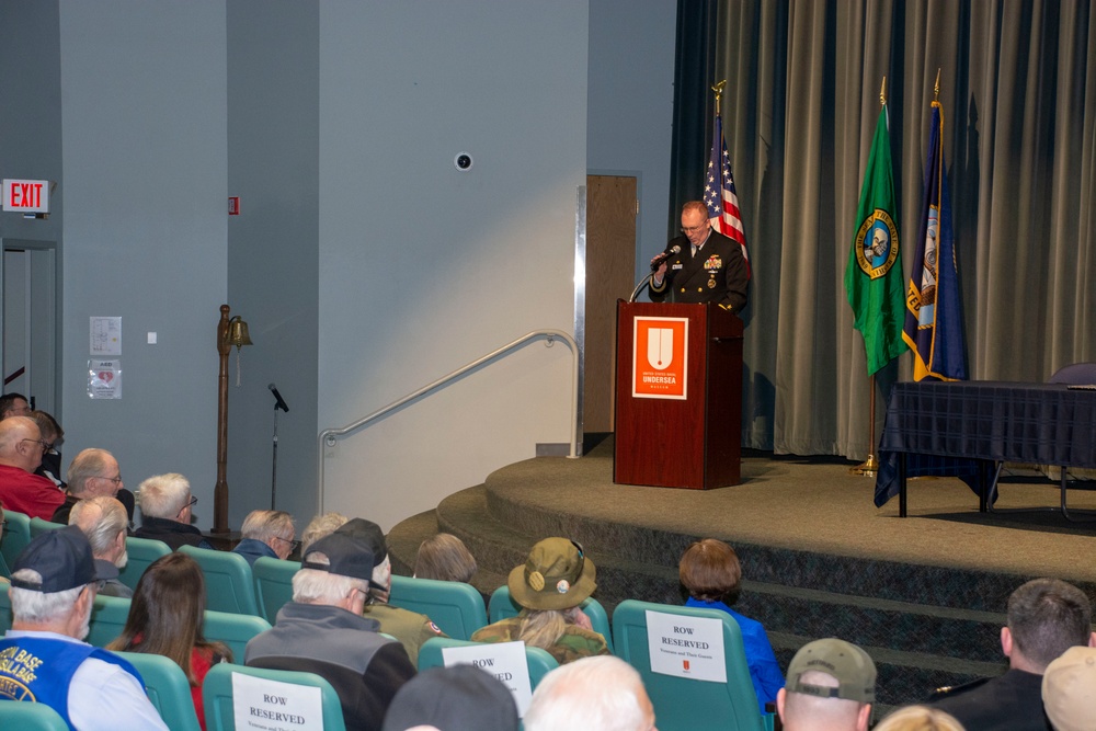 Naval Base Kitsap commanding officer reads Vietnam War proclamation