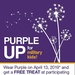 Purple Up! Exchange Rewards Military Children with Free Treat on April 13