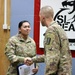 Task Force Cavalier Coin Presentation for Spc. Tiffani Keenan and Spc. Corey Burdeski