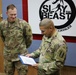 Task Force Cavalier Coin Presentation for Spc. Tiffani Keenan and Spc. Corey Burdeski