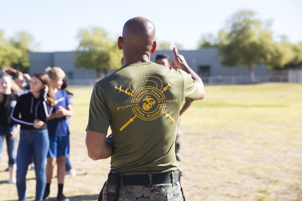 DAY 3: MACS-1 Hosts Marine Week at Ron Watson Middle School