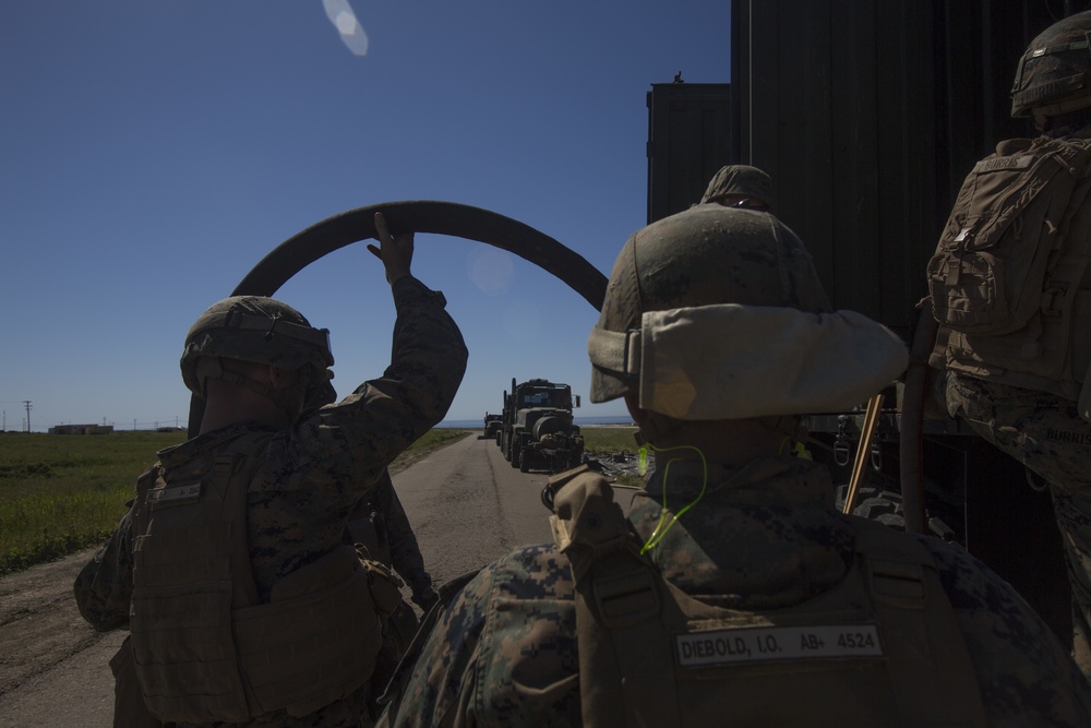 U.S. Marines Unload Gear at Pacific Blitz 19 FARP