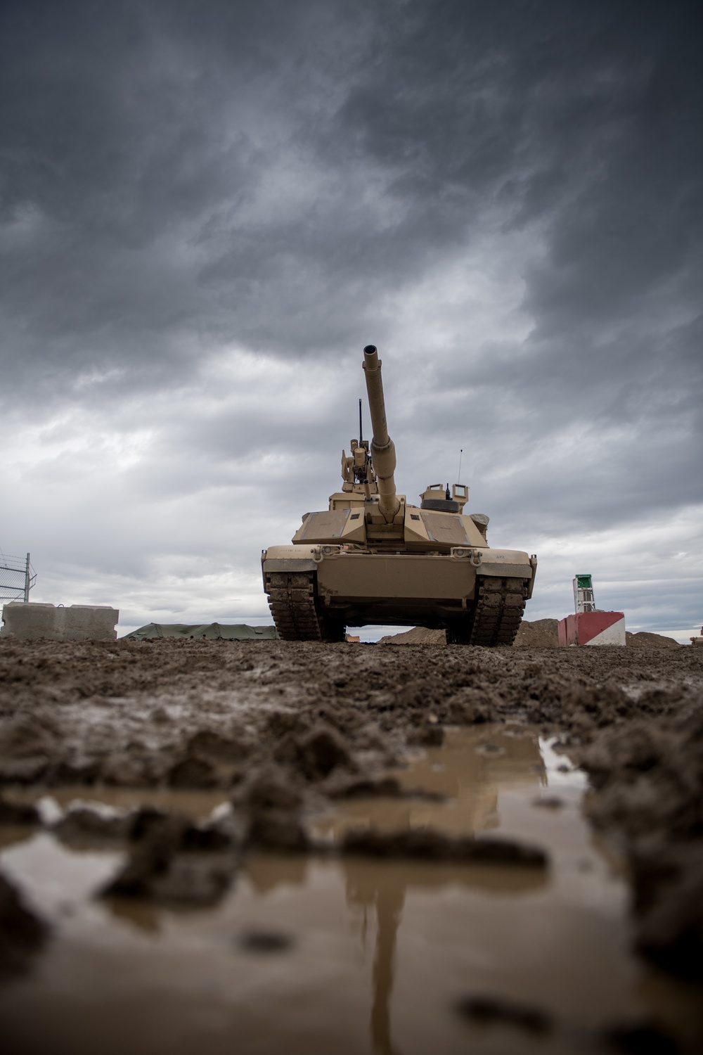 Tank Live-Fire Under the Storm