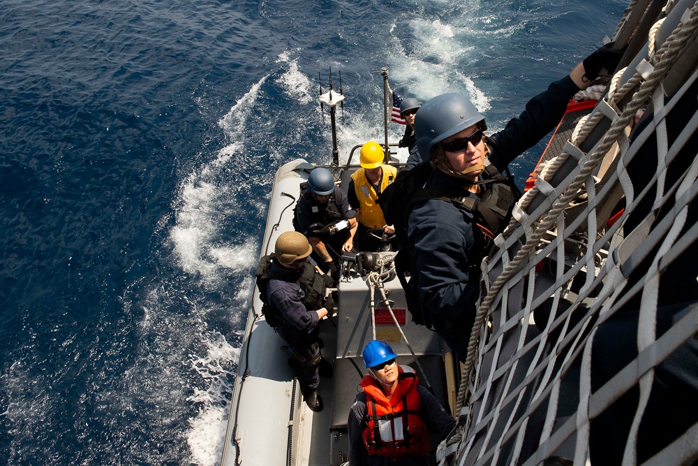 USS Preble Runs Visit Board Search and Seizer (VBSS) Drills