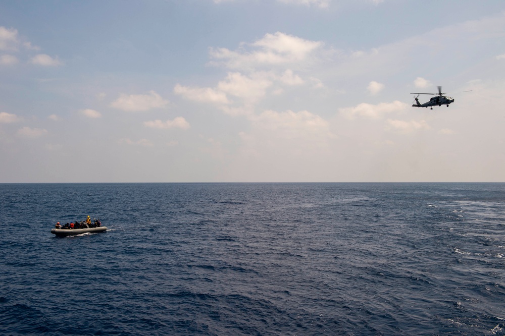 USS Preble Runs Visit Board Search and Seizer (VBSS) Drills