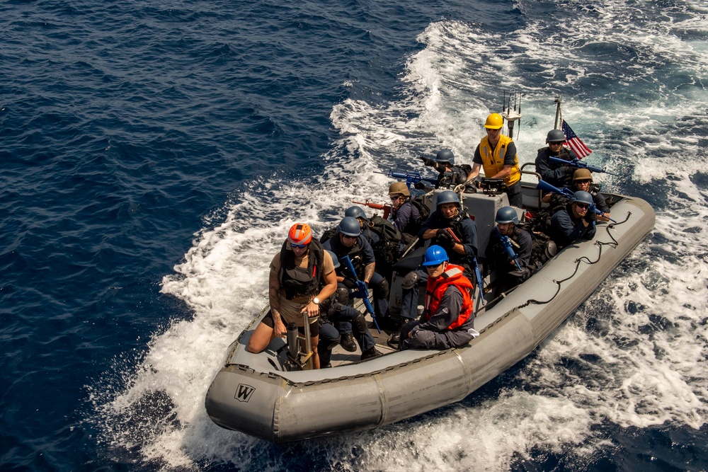 USS Preble Runs Visit Board Search and Seizer (VBSS) Drills