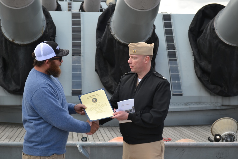 CTR1 Roy Re-enlistment Ceremony