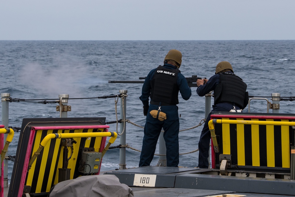 Live-fire Exercise Aboard USS Zumwalt