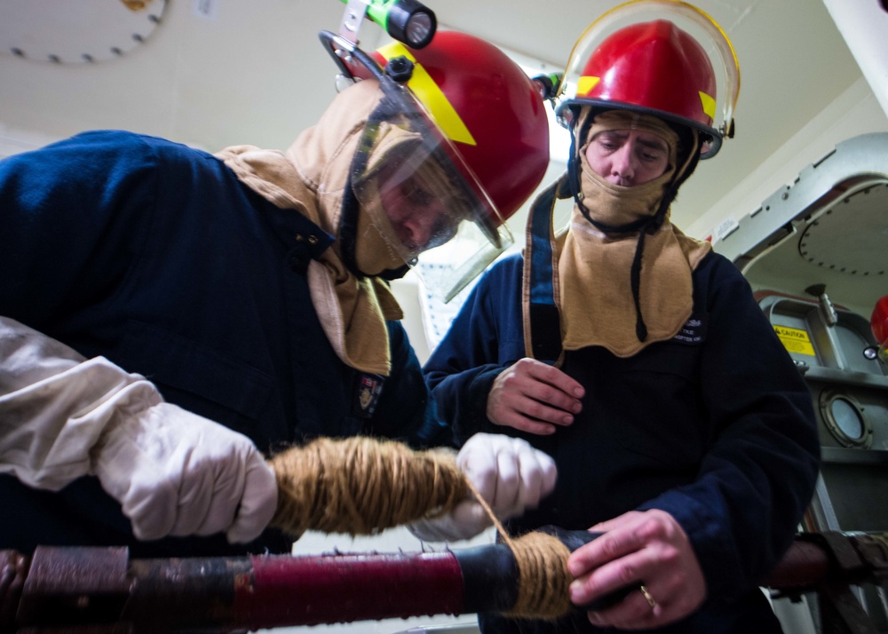 USS Zumwalt Holds General Quarters Drill