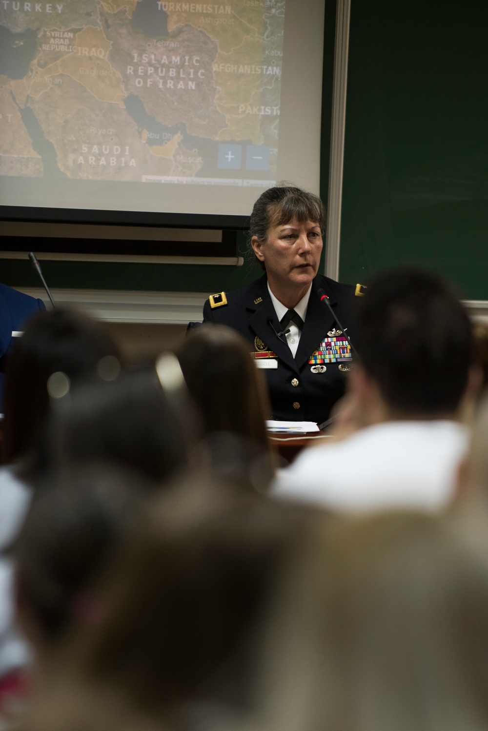 NHQSa Commander speaks with law students