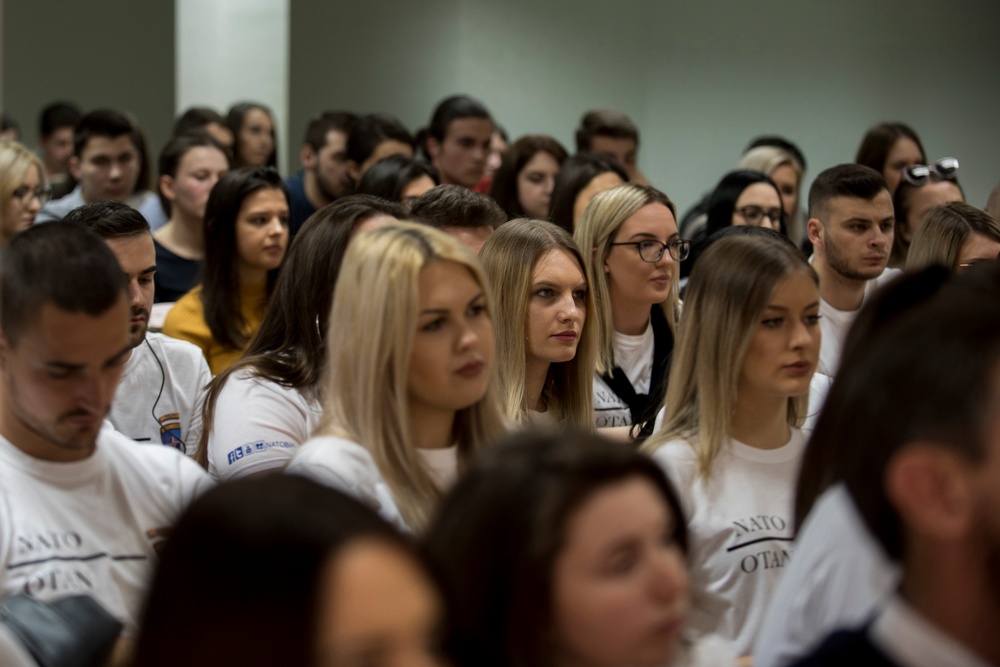 NHQSa Commander speaks with law students