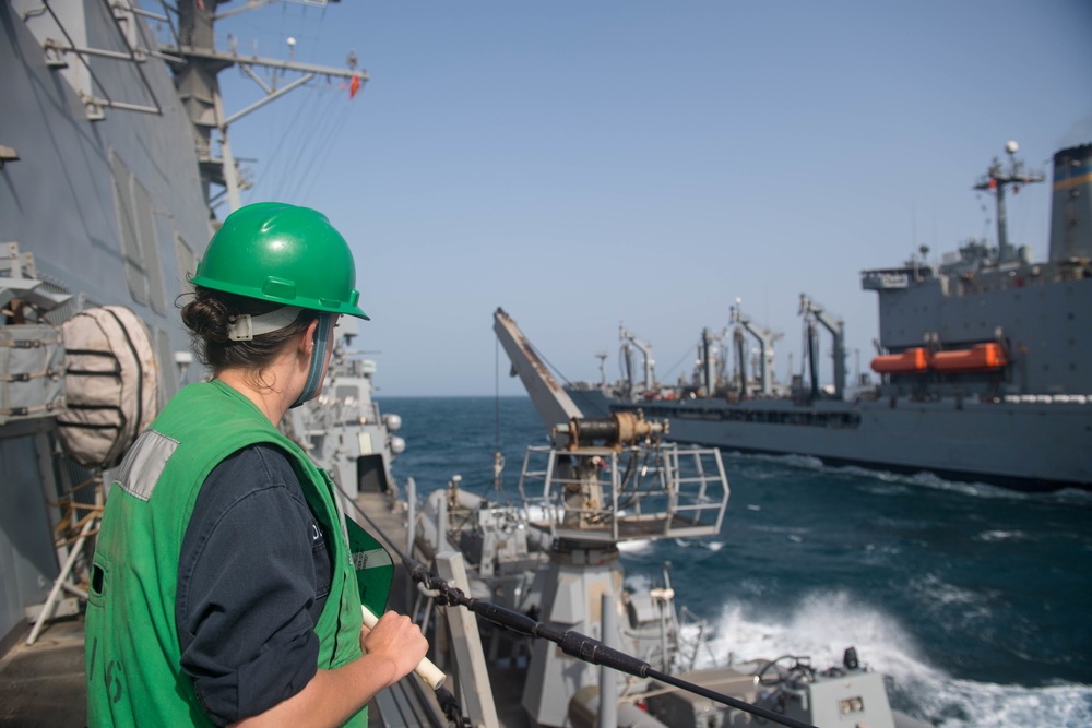 Stockdale Replenishes at Sea with USNS Kanawha