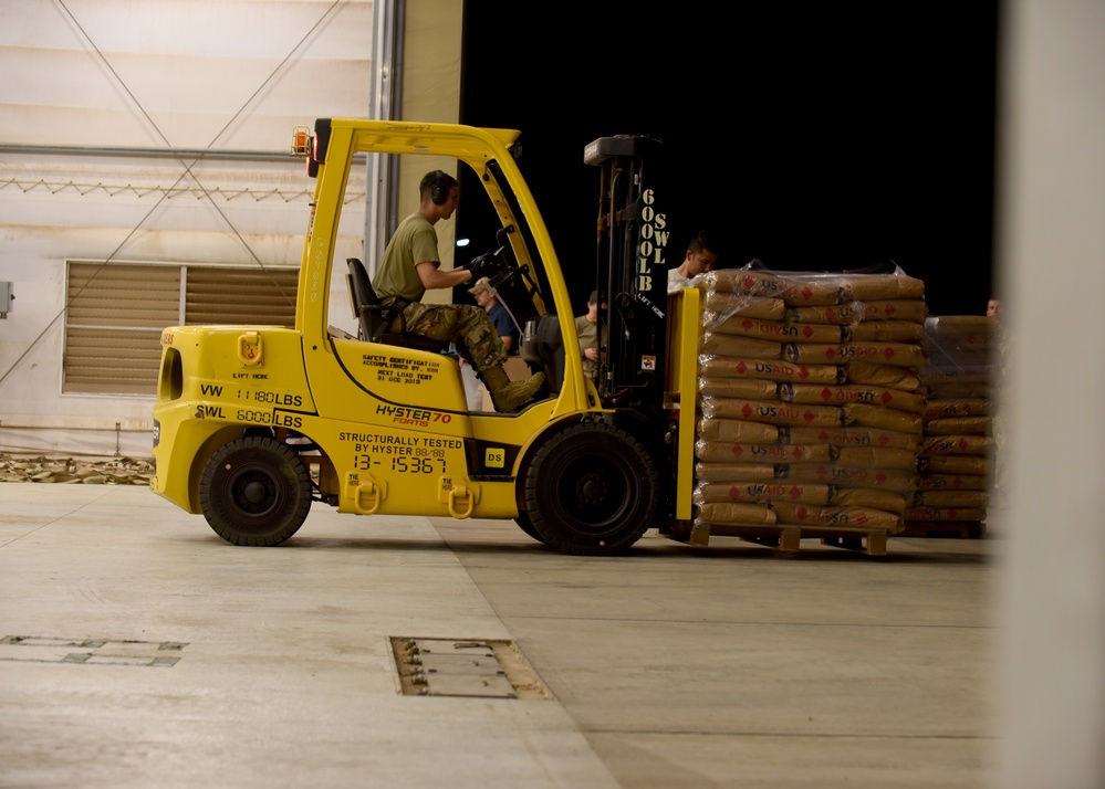 CJTF-HOA preps cargo for transport to Mozambique