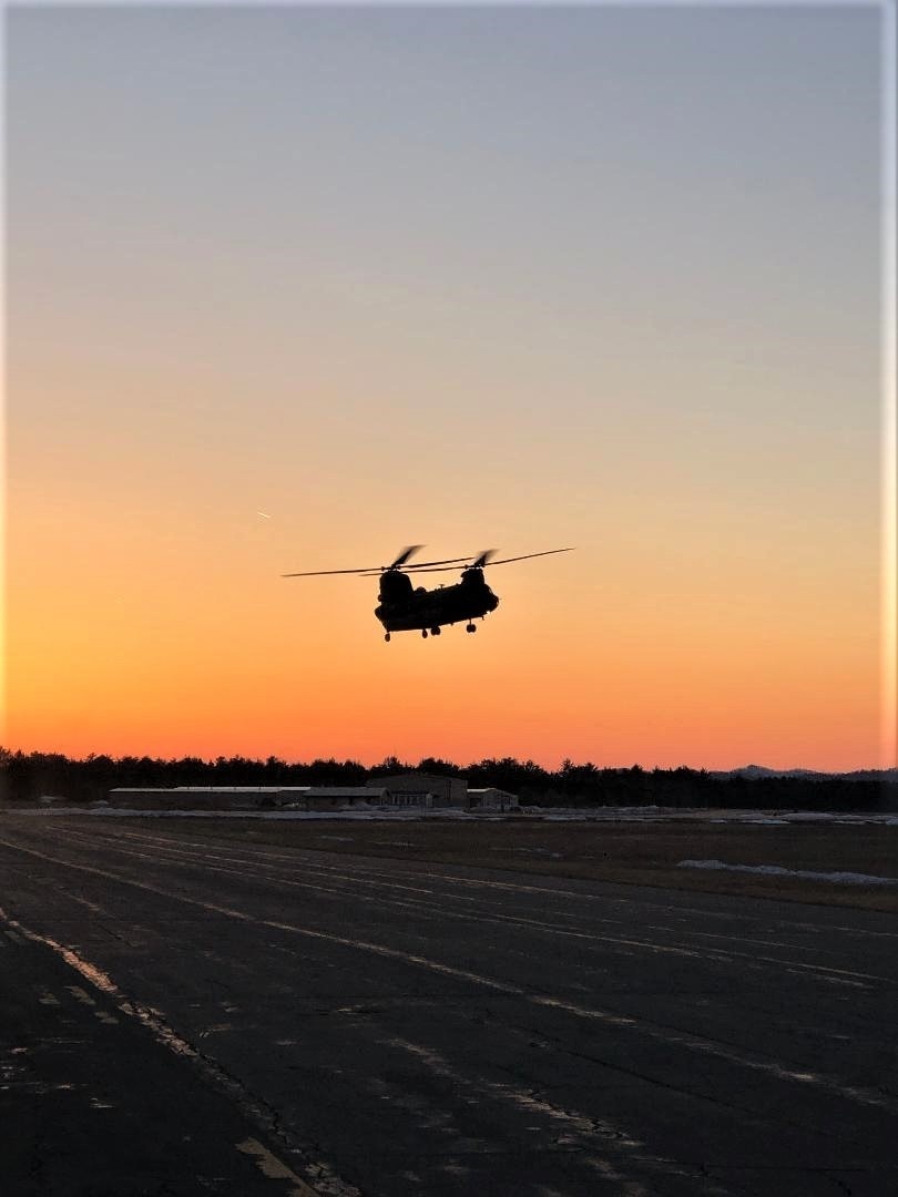 Chinook helicopter, crew, students combined for sling-load training supporting 89B course