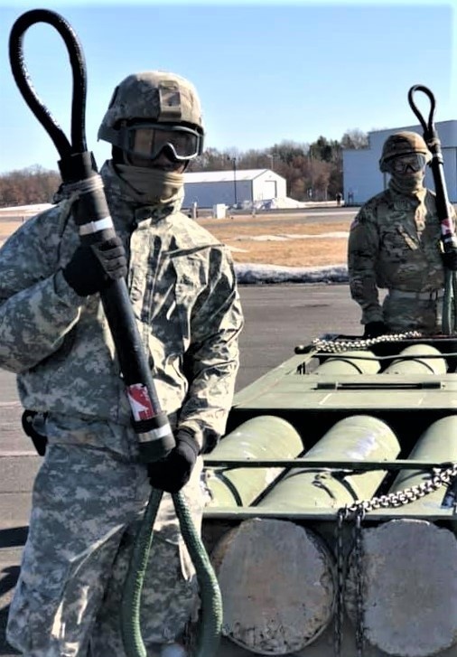 Chinook helicopter, crew, students combined for sling-load training supporting 89B course