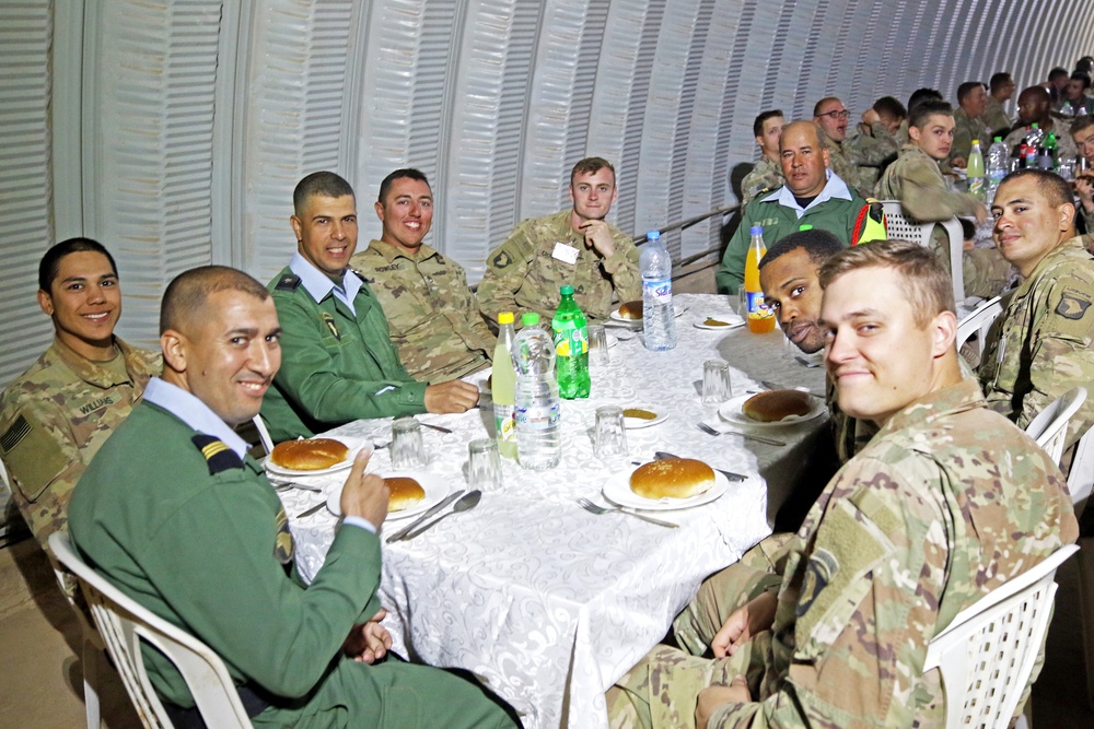 Royal Moroccan Armed Forces host dinner for African Lion 2019 Tan Tan exercise teams