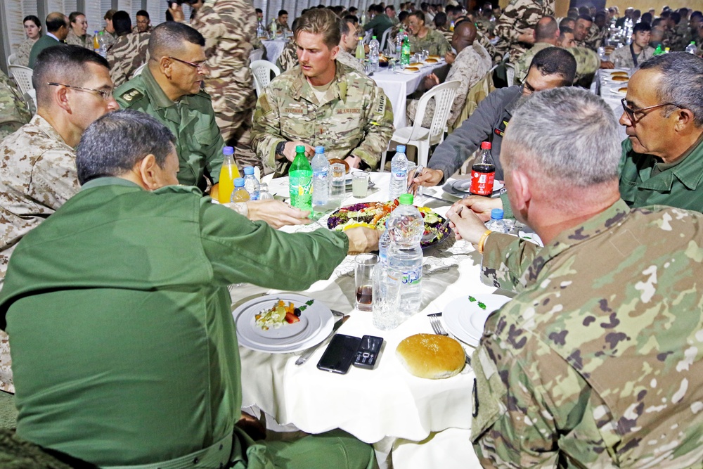 Royal Moroccan Armed Forces host dinner for African Lion 2019 Tan Tan exercise teams