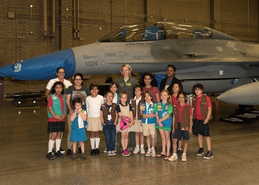 Girl Scouts visit Luke for insight on life as an Airman