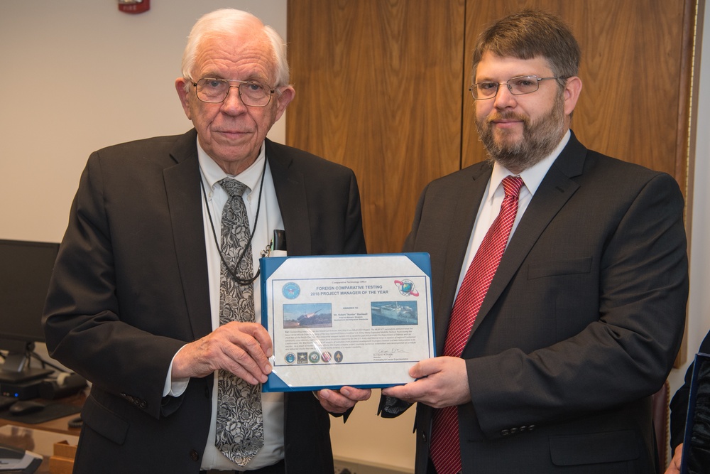 Aviation, Missile Center employee honored with FCT Project Manager of the Year award