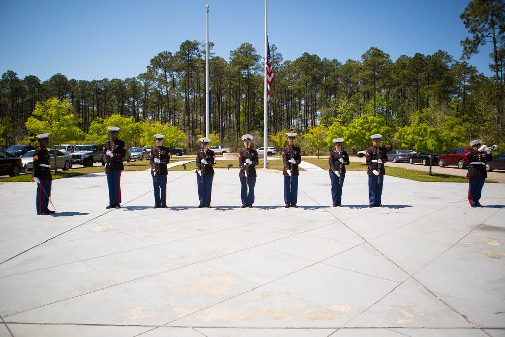 MARFORRES performs military honors