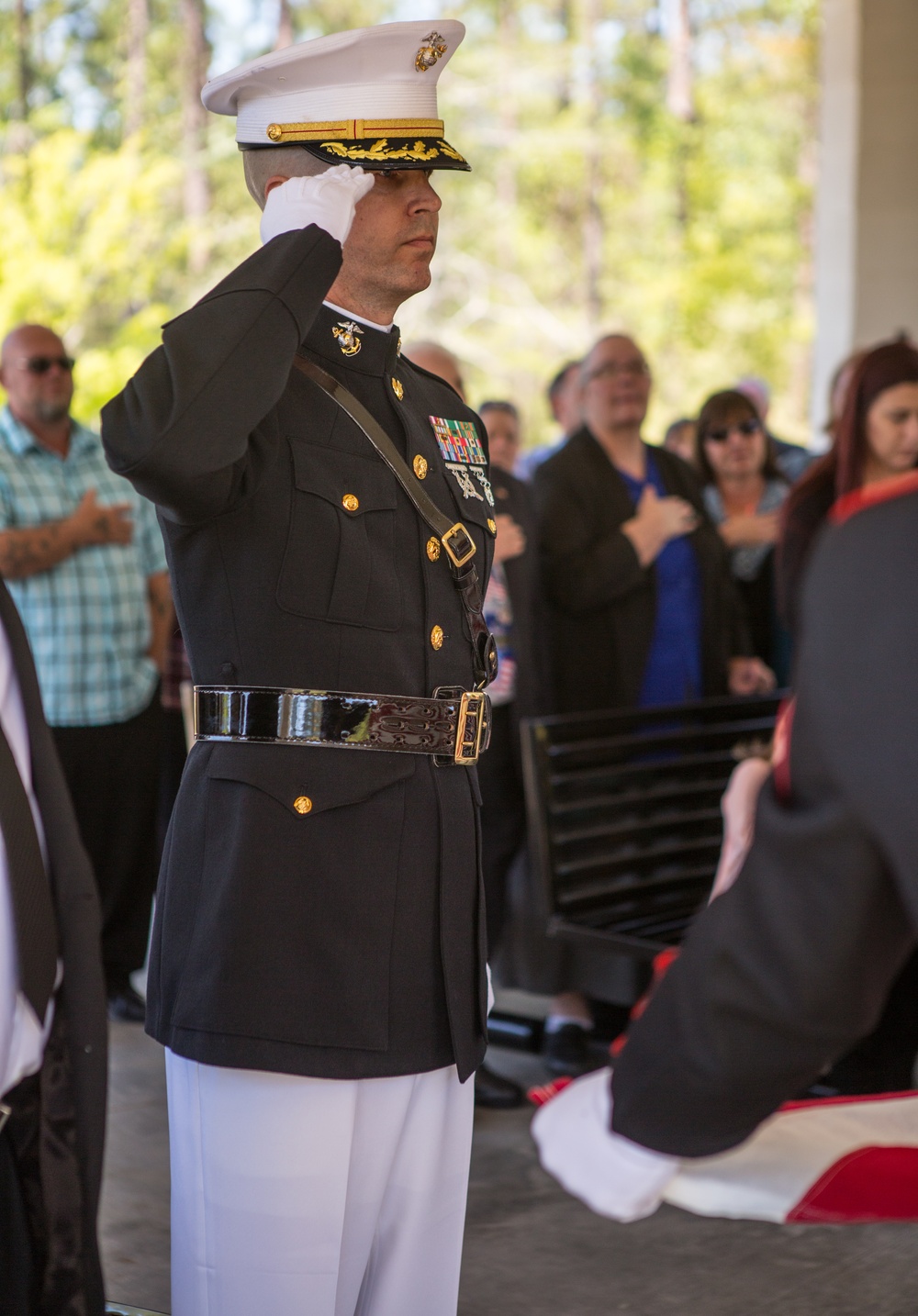 MARFORRES performs military honors