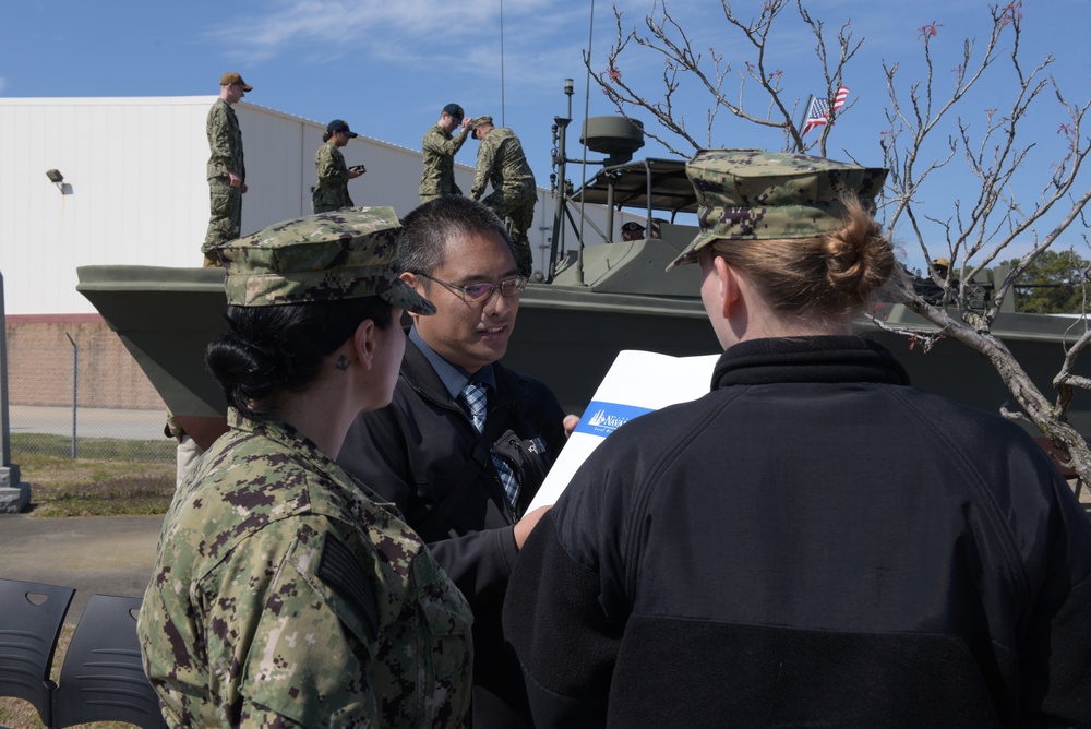 Discussing logistics before a ceremony