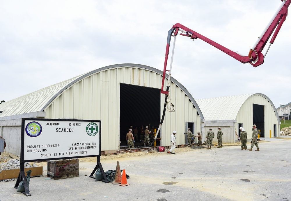 NMCB-3 Seabees Construct K-Spans