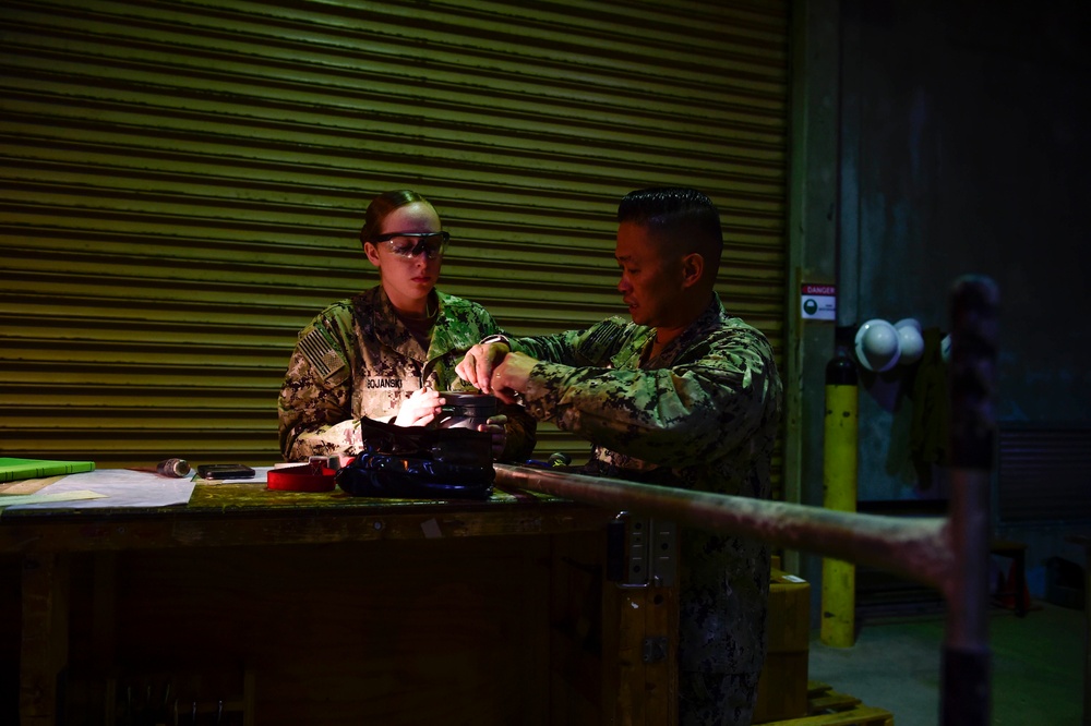 NMCB-3 Seabees Construct K-Spans