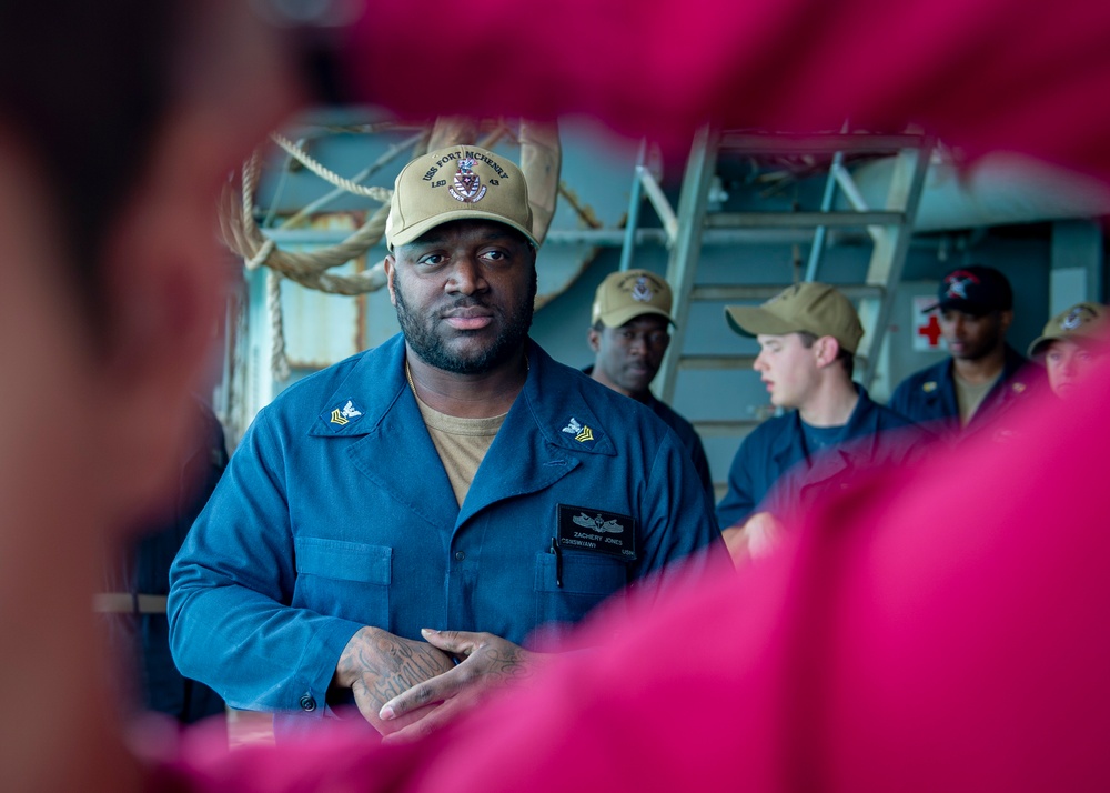 USS Fort McHenry Sailors Participate in Anti-terrorism Training