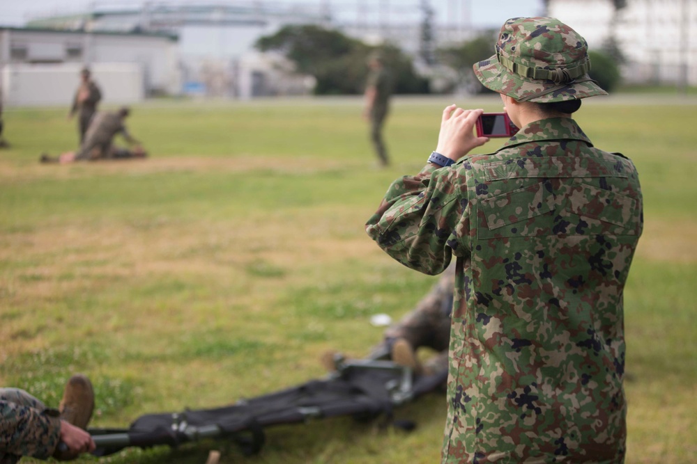 Japanese Amphibious Rapid Deployment Brigade Logistics Battalion trains with Combat Logistics Battalion 31
