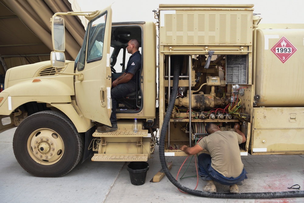 380th ELRS FaRM: Repairing firetrucks and refuelers