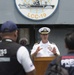 USS Blue Ridge CO Speaks to the Media in Thailand.