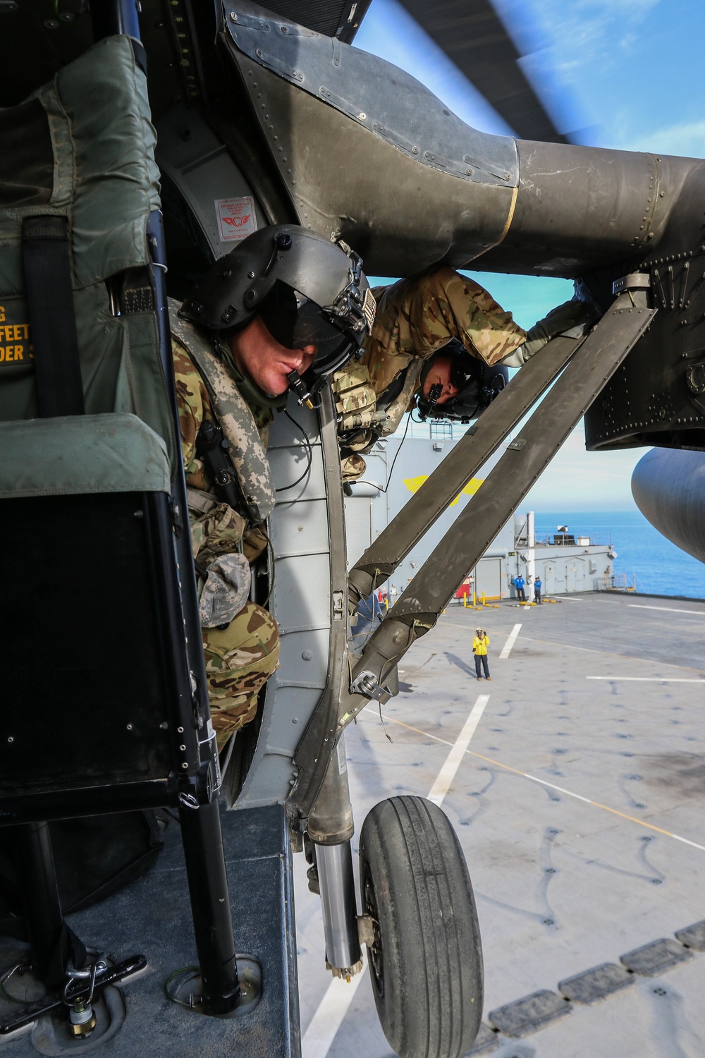 U.S. Army conducts deck landing qualifications in Arabian Gulf