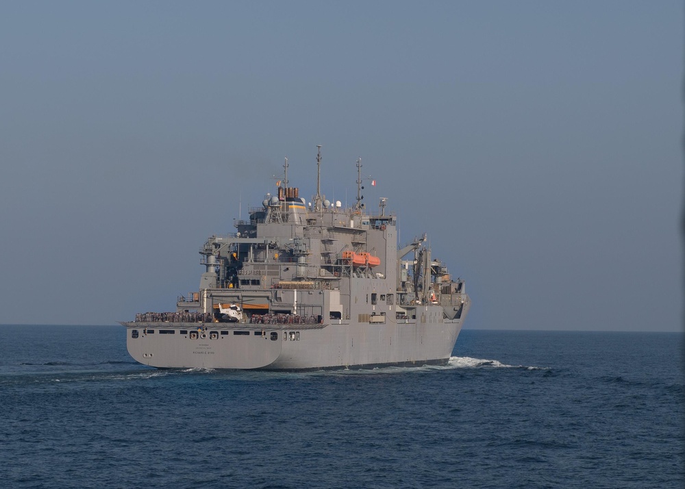 The dry cargo and ammunition ship USNS Richard E. Byrd