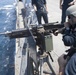 U.S. Navy Sailors participate in a crew served weapons qualification aboard the guided-missile destroyer USS Spruance (DDG 111).