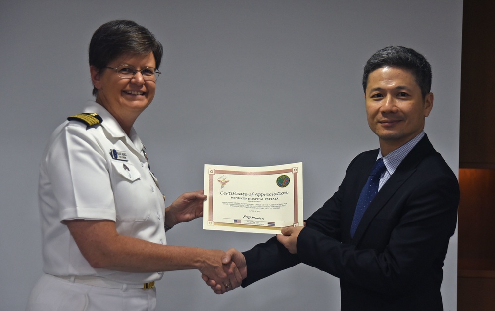 USS Blue Ridge and 7th Fleet Sailors visit Bangkok Hospital Pattaya